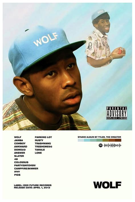 wolf poster tyler|TYLER, THE CREATOR Album Poster 